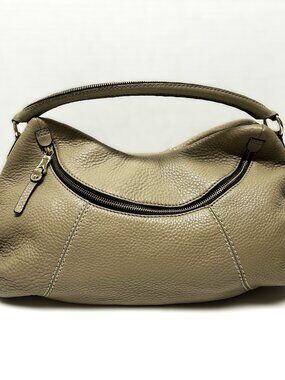 Gianni Bini light tan leather handbag